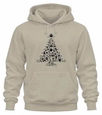 Immagine prodotto di Albero di Natale Nightmare before Christmas - Regalo di Natale felpa con cappuccio unisex, natura, M