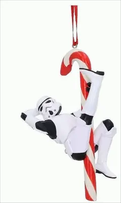 Produktbild von Nemesis Now Original Stormtrooper Christbaumanhänger Candy Cane 12 cm