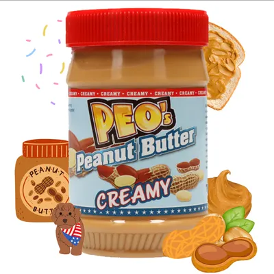 Produktbild von PEO's Peanut Butter 510g Erdnussbutter Creamy aus gerösteten Erdnusskernen