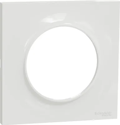 Image de Odace Styl - plaque 1 poste blanc - SCHNEIDER ELECTRIC - S520702