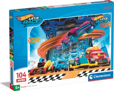 Zdjęcie produktu dla Puzzle 104 Super Kolor Hot Wheels