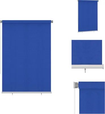 Zdjęcie produktu dla vidaXL Roleta zewnętrzna 160x230 cm niebieska HDPE - Żaluzje i rolety