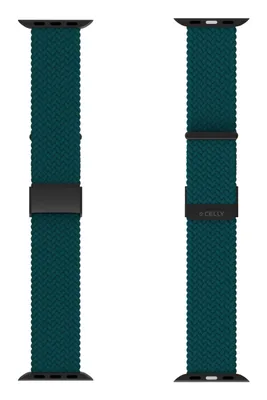 Obrázek produktu pro Celly WBANDBRAIDEDGN, Pásek na hodinky, Apple, Watch 42, Watch44, Watch 45 mm, Zelená, 1 kusů