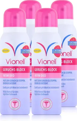 Produktbild von Vionell Geruchs-Block Intim Deo 125ml - Sanft im Intimbereich (4er Pack)