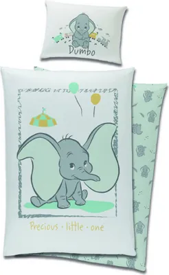 Produktbild von PHU CARBOTEX Carbotex | Babybettwäsche DUMBO - 100x135 cm - 100% Baumwolle - Zart und gemütlich