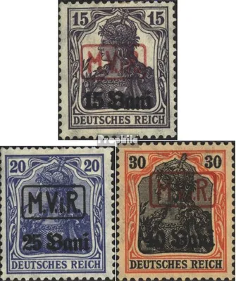 Produktbild von Briefmarken Dt. Militärverw. Rumänien 1917 Mi 1-3 (kompl.Ausg.) postfrisch Germania