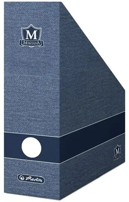 Immagine prodotto di Portariviste A4 Herlitz Montana, cartone, dorso 11 cm, blu