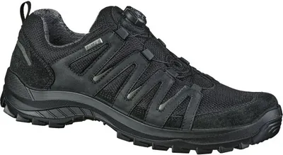 Produktbild von Jomos, leichte Herren Veloursleder Sneakers in schwarz, Extra Weite H, Nässeschutz und atmungsaktiv mit JoTex