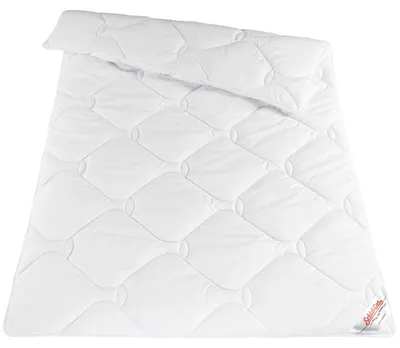 Produktbild von fan Microfaser Steppbett Lyocell Schlaf-Gut Leicht Mono Duo   Pflegeleicht und allergikerfreundlich 135x200 cm Weiß