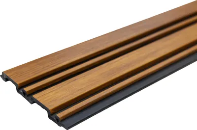 Zdjęcie produktu dla Panel okładzinowy WPC - Lamela płaski, jasnobrązowy, 2900x120x12 mm