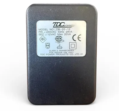 Produktbild von Sompex TDC DB-20-12 UK Typ G Transformator 12V AC 20VA 240V Klingel Trafo Stecktransformator