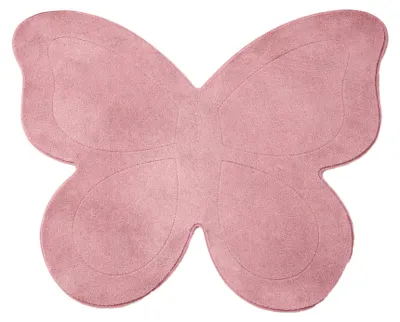 Zdjęcie produktu dla Zmywalny dywan dziecięcy – Coco Motyl Ciemnoróżowy
