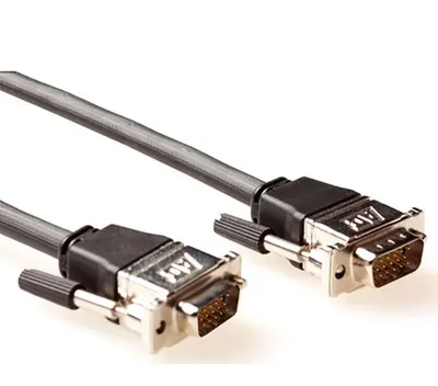 Produktbild von ACT AK9069, 10 m, VGA (D-Sub), VGA (D-Sub), Männlich, Männlich, Schwarz