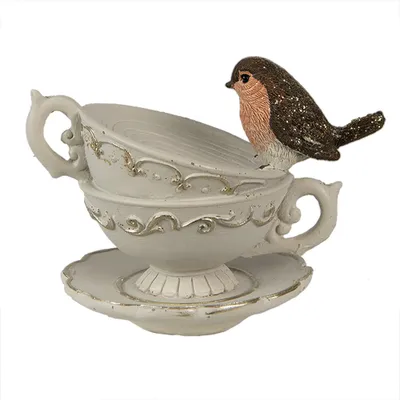 Produktbild von Clayre & Eef Figur Tassen 8 cm Weiß Polyresin
