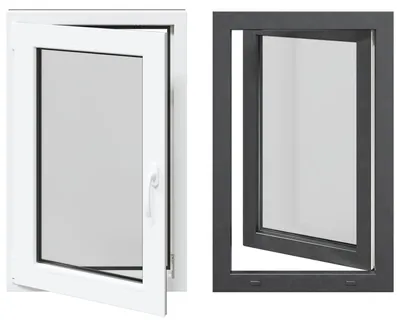 Immagine prodotto di vidaXL Finestra da cantina RISOR 60 x 90 cm in PVC e vetro, antracite