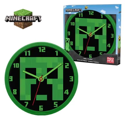 Produktbild von Wanduhr [Ø 25cm], Minecraft