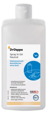 Produktbild von DrDeppe - Spray In GA - alkoholhaltiges Flächendesinfektionsmittel - Neutral 500 ml