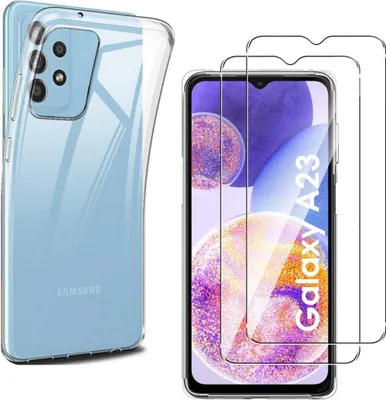 Obrázok produktu pre Puzdro pre Samsung Galaxy A23 s 2 ochrannými krytmi obrazovky z tvrdeného skla Phonillico®