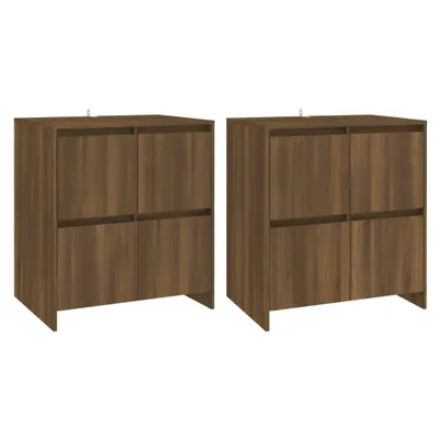 Produktbild von Sideboards 2 Stk. Eiche Braun 70x41x75 cm Holzwerkstoff