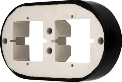 Image de Cadre porcelaine rétro apparent double I PR1 noir