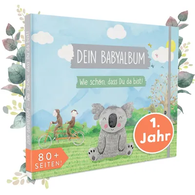 Produktbild von Babyalbum Mein Erstes Jahr, für Jungen und Mädchen, Baby Tagebuch
