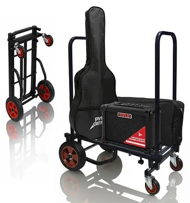 Imagen del producto de Carro plataforma - Carro de transporte, carro manual.Carro plegable - Carro de transporte plegable, carro con ruedas.Ayuda para el transporte, carro para paquetes, hasta 136 kg, para almacén, para transporte