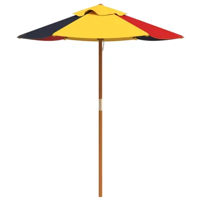 Immagine prodotto di Ombrellone da Giardino per Bambini con Palo in Legno Ø120x140cm