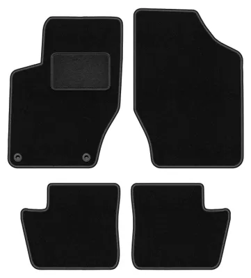 Zdjęcie produktu dla Dywaniki samochodowe welurowe LUX do: Citroen DS4 (2011-2015, hatchback) czarne, z mocowaniami