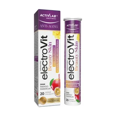 Immagine prodotto di Active Skin Care - Complesso vitalizzante per una pelle sana e luminosa, 20 compresse effervescenti - Activlab ElectroVit Beauty Skin.