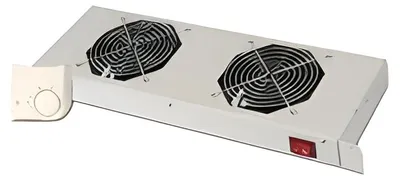 Zdjęcie produktu dla Digitus Zespół wentylatora do instalacji zmiennej 483 mm (19"), Panel wentylatora, Wbudowany wentylator, 276 m³/h, Czarny, 9 szt., 5,2 kg