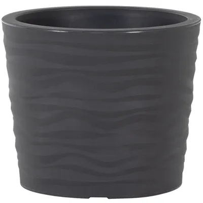 Produktbild von Siena Garden Pflanzgefäß ECO MADRID 35 schwarzØ 35 x 30 cm