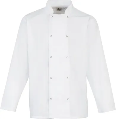 Immagine prodotto di Giacca da cuoco a maniche lunghe con borchie di Premier Workwear