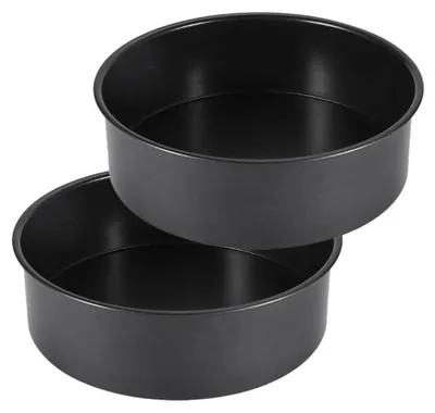 Productafbeelding van Ronde bakvorm, 20 cm, roestvrij staal, antiaanbaklaag, set van 2 stuks