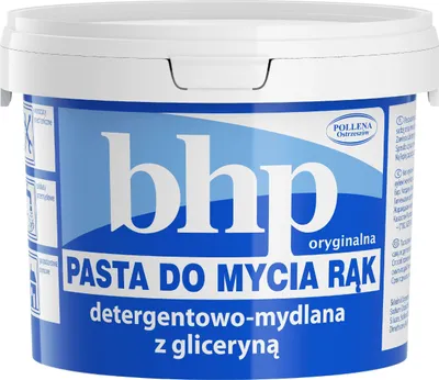 Zdjęcie produktu dla Pollena Pasta Bhp Do Mycia Rąk Oryginalna Z Gliceryną Usuwa Brud 500 G