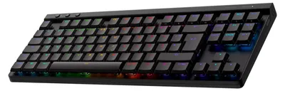 Obrázek produktu pro Logitech G G515 - Klvesnice - LIGHTSPEED - TKL - Podsvcen - Bezdrtov - 2,4 GHz, Bluetooth, USB - QWERTY - US International - Klvesy: GL Tactile - ern (920-012538)