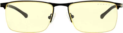 Produktbild von Gunnar Optiks Marin, Uni, Rechteck, Klassisch, Onyx, Titan, Bernstein