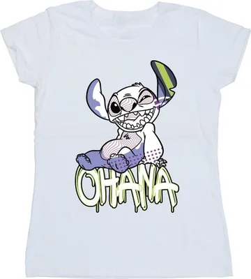 Produktbild von Disney - "Ohana" T-Shirt für Damen BI25877 (L) (Grau)