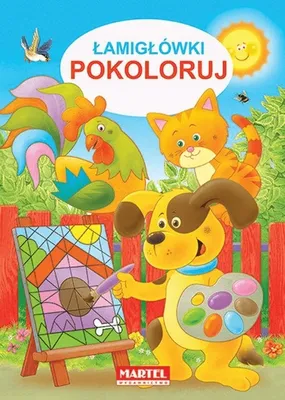 Zdjęcie produktu dla Kolorowanka A4 Łamigłówki pokoloruj 32 strony Martel