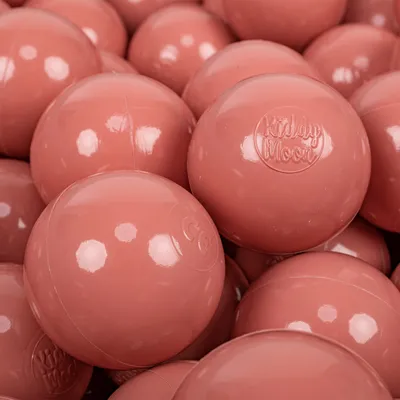 Produktbild von KiddyMoon 50 bälle/7cm kinder bälle spielbälle für bällebad baby einfarbige plastikbälle  eu, lachsfarben