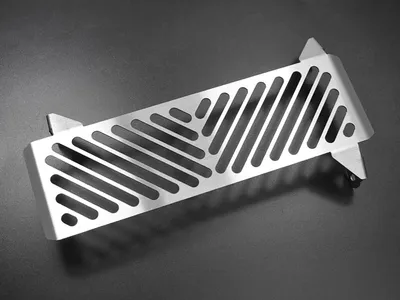 Image de ZIEGER Protège radiateur compatible avec Honda VFR 800 X Crossrunner Clean haut argent