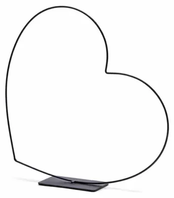 Imagen del producto de Marco Decorativo Corazón Horizontal Negro 58 Cm
