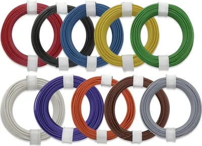 Produktbild von DONAU ELEKTRONIK Kupferlitzen-Set (0,14 mm²) 10 x 10 m, 10 farbig