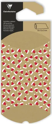 Produktbild von Clairefontaine 618009C, Geschenkverpackungstasche, Muster, 280 g/m², 80 mm, 30 mm, 120 mm