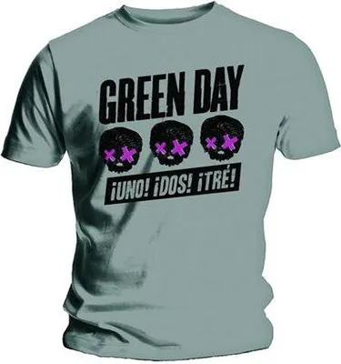 Produktbild von Green Day Three Heads Better Than One Grey S T-Shirt