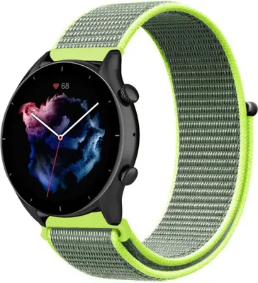 Produktbild von Strap-it Amazfit GTR 3 (Pro) Nylonarmband (Fluoreszierend)