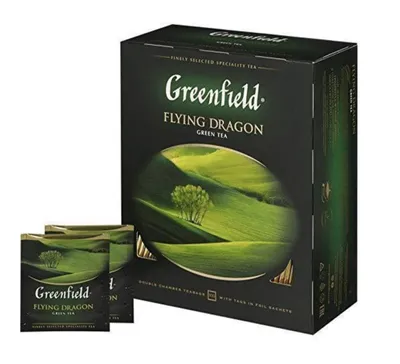 Produktbild von Greenfield chinesischer Grüntee Flying Dragon 100 Beutel Tee green Tea