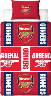 Produktbild von Arsenal FC - "Gunners" Wappen-Bettwäsche, wendbar TC1009 (Doppelbett) (Bunt)
