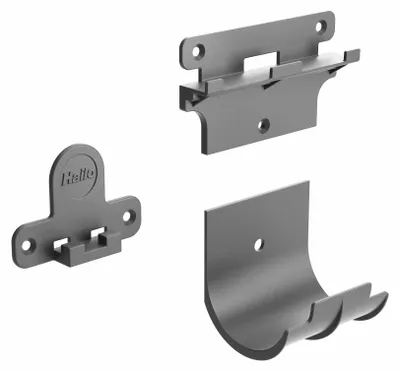 Produktbild von Hailo Inneneimer Wandhalter 3206001 ReadyBin mit Müllbeutelträger dunkelgrau