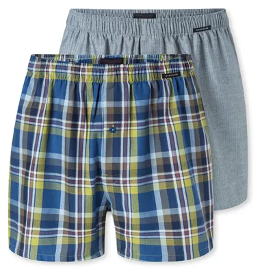 Produktbild von Schiesser Herren 2 er Pack Boxershorts Gr. 7  sortiert 4