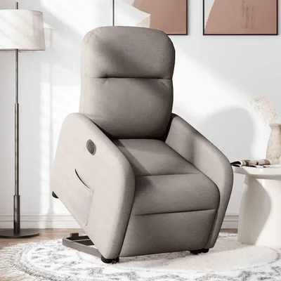 Produktbild von vidaXL Relaxsessel mit Aufstehhilfe Elektrisch Taupe Stoff